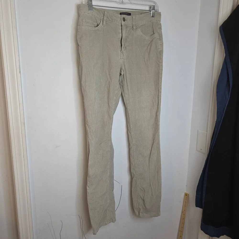 Banana Republic Traveler Slim Fit Corduroy Pants Mens 30 Tan Khaki Cotton Blend